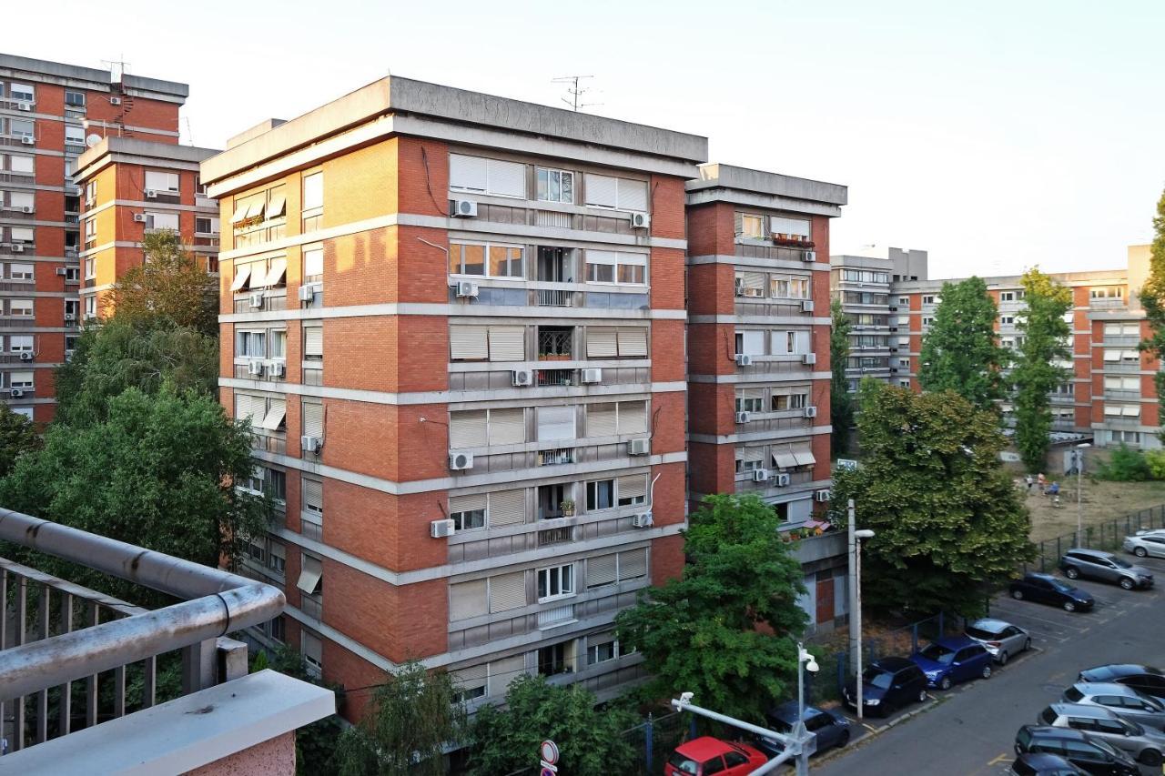 Sky City View Apartment & Big Terrace Belgrad Exterior foto